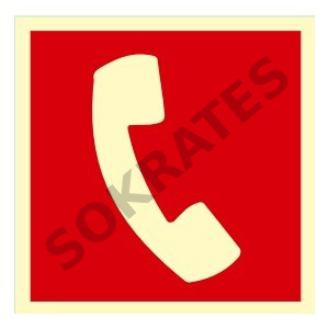 Znak telefon 15x15cm