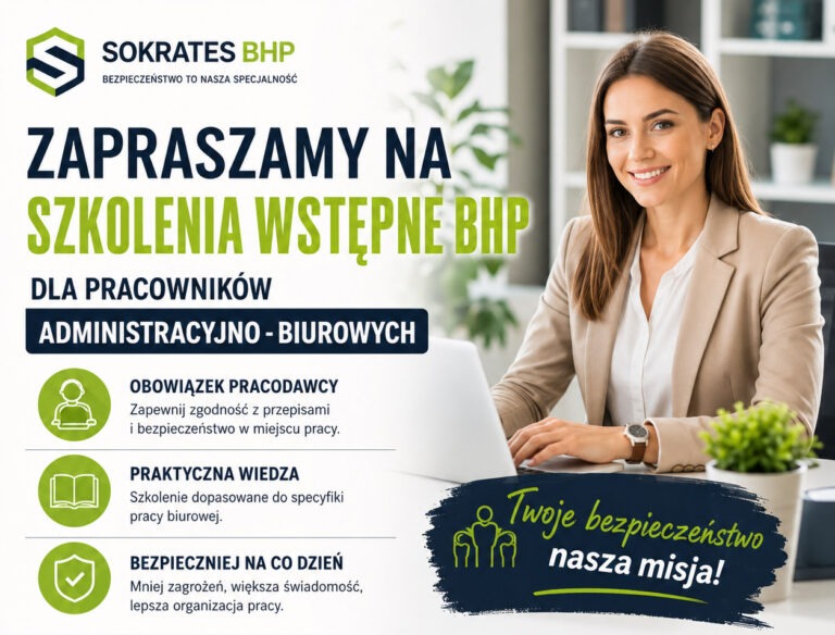 Obowiązkowe szkolenie wstępne BHP dla pracowników administracyjno-biurowych – co powinien wiedzieć pracodawca?
